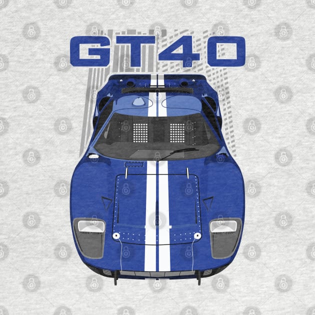 Ford GT40-dark blue by V8social